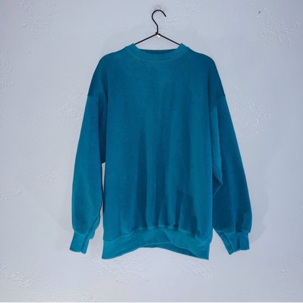 Vintage 90s Tutlex Teal Crewneck Sweater
Size XL